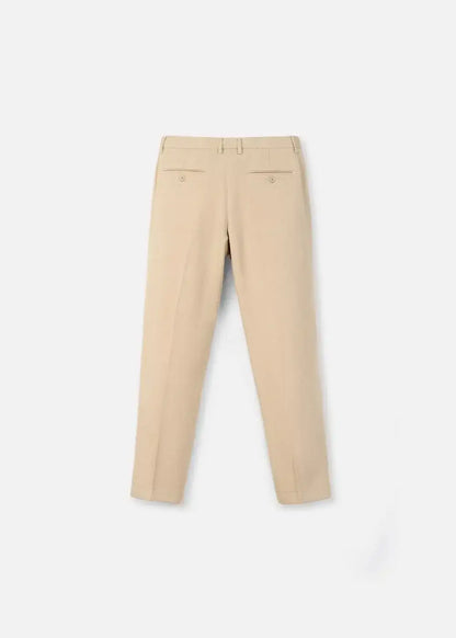 Quần Tây Casual Co Giãn Ít Nhăn Non Branded 30 Nâu Nhạt - YaMe.vn