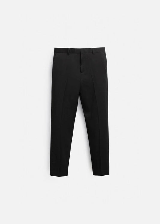 Quần Tây Casual Co Giãn Ít Nhăn Non Branded 30 Đen - YaMe.vn