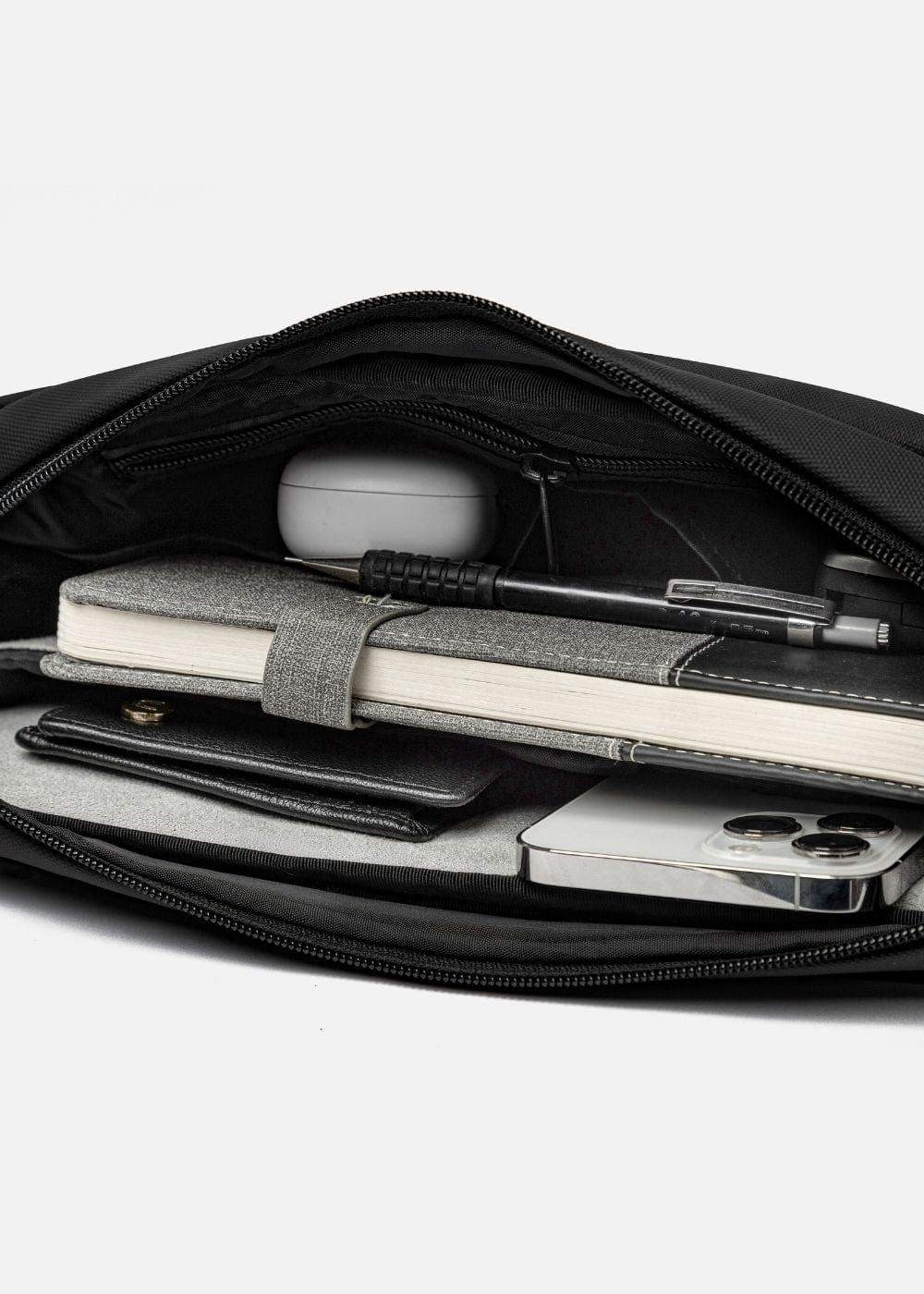 Túi Đeo Sling Bag Cao Cấp Trượt Nước First Class 03 Đen - YaMe.vn