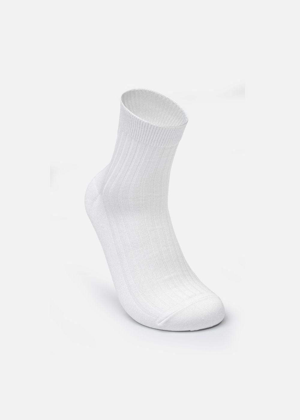 Vớ Cổ Trung Công Thái Học 90° Kháng Khuẩn Khử Mùi C002 Trắng - YaMe.vn
