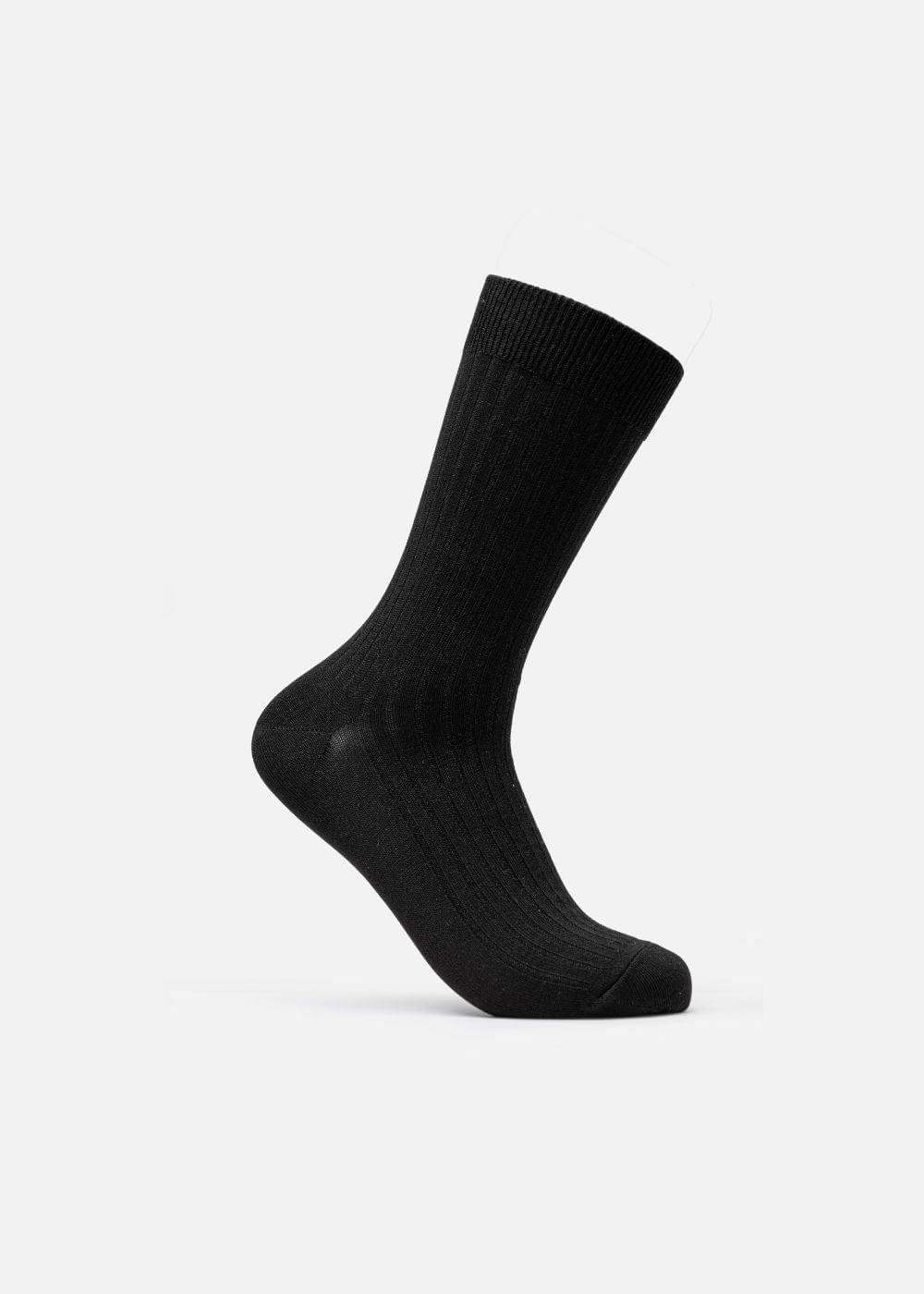 Vớ Cổ Trung Công Thái Học 90° Kháng Khuẩn Khử Mùi #Y2010 C003 Đen - YaMe.vn