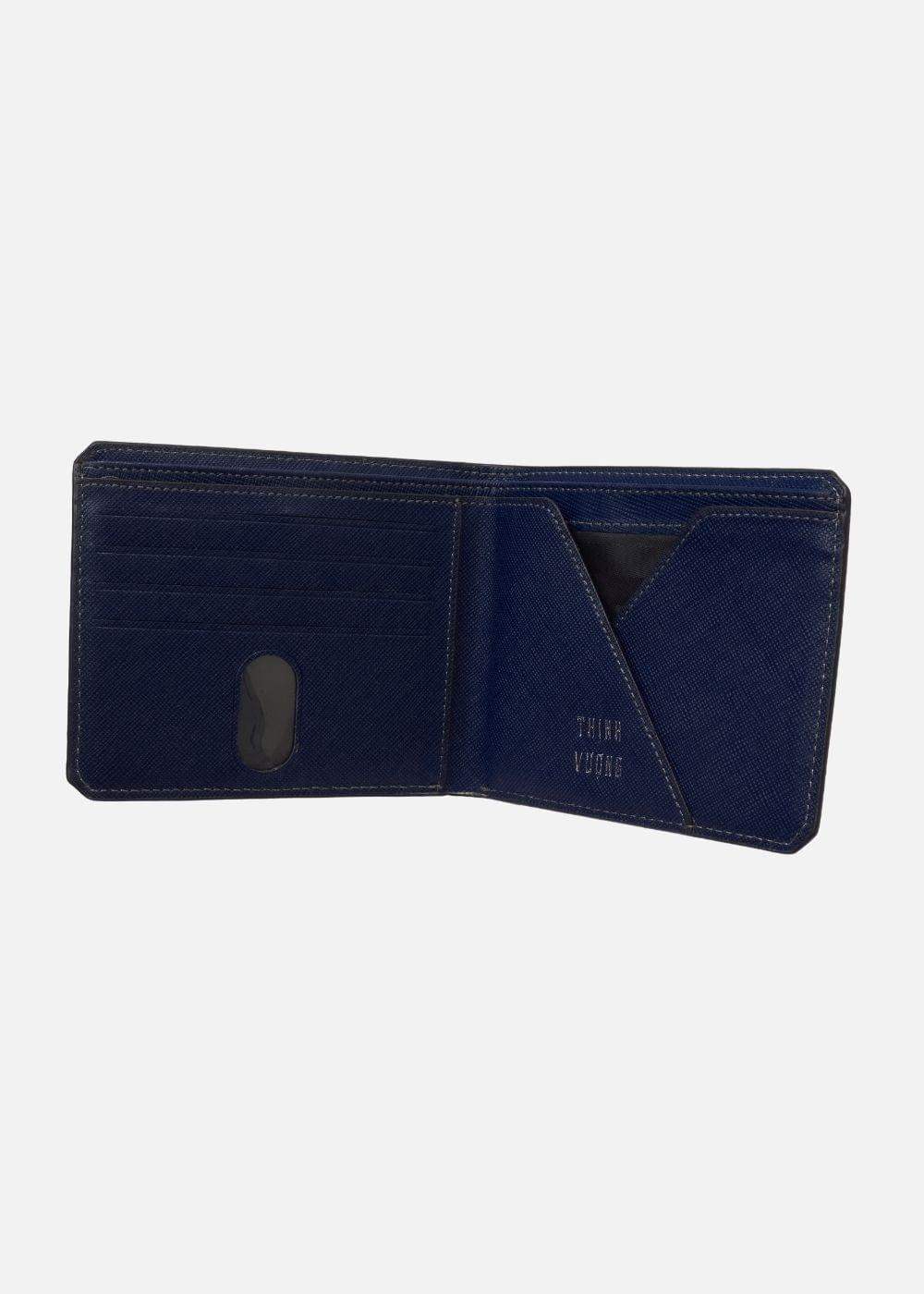 Ví Ngang Da Bò Thịnh Vượng 10 Xanh Dương Đậm - YaMe.vn